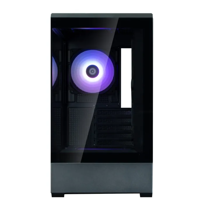 Zalman P30 Black V2 korpusi, BPsiz, 1xUSB3.0, 1xUSB Type-C, 3x120mm ARGB, TG Front/Side Panel, mATX, qora