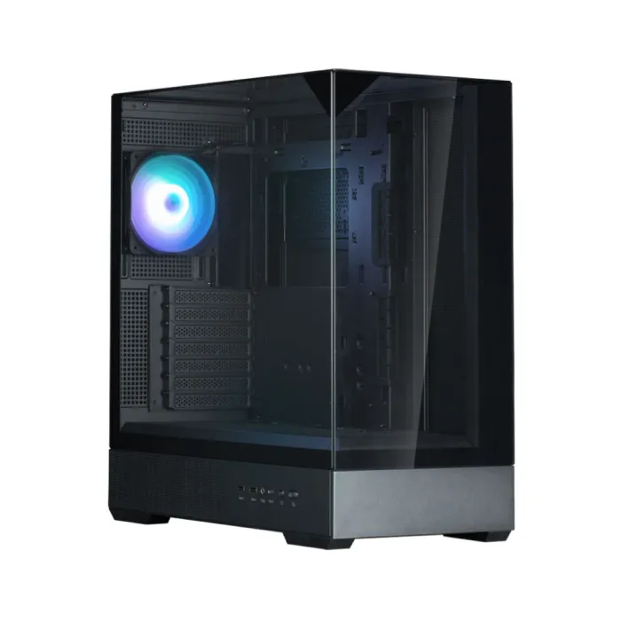 Zalman P40 Prism korpusi BPsiz, 2xUSB3.0, 1xUSBType-C, 1x120mm ARGB, VGA 420mm, LCS tayyor, TG 3x Panels, ATX, qora