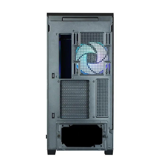Zalman P50 DS korpusi BPsiz, 2xUSB3.0, 1xUSBType-C, 4x120mm ARGB, VGA 435mm, LCS tayyor, TG yon paneli, ATX, qora