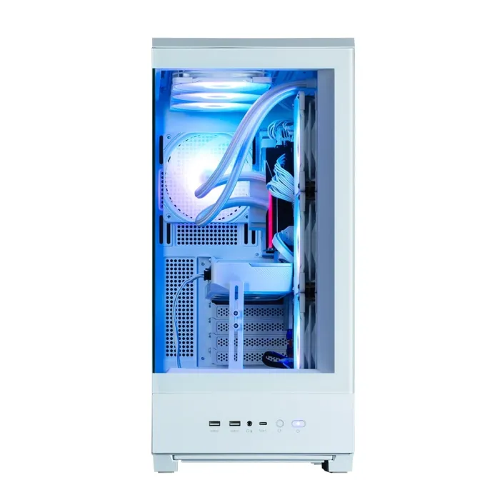 Zalman P50 DS korpusi BPsiz, 2xUSB3.0, 1xUSBType-C, 4x120 mm ARGB, VGA 435 mm, LCS tayyor, TG yon paneli, ATX, oq