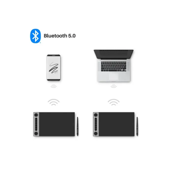 Графический планшет Huion Inspiroy Dial 2 (10.5" × 6.25") черный