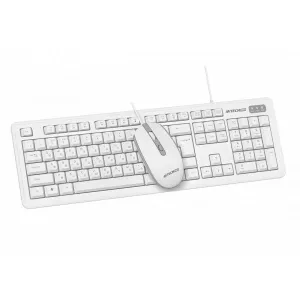 Проводной комплект клавиатуры и мыши AVTECH PRO C305 White