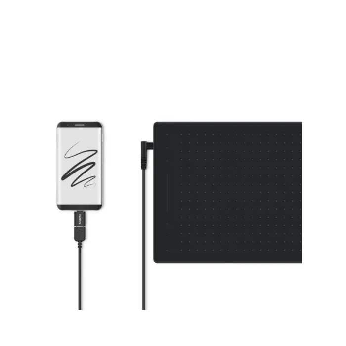 Huion RTP-700 grafik plansheti (11"x6.8") qora