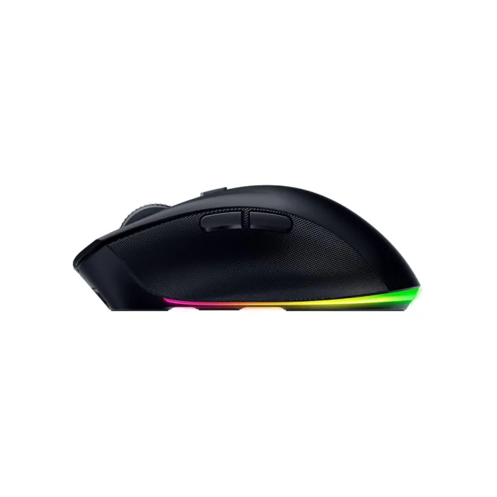 Razer Pro Click V2 sichqonchasi, RGB, USB-A/WL/BT, qora