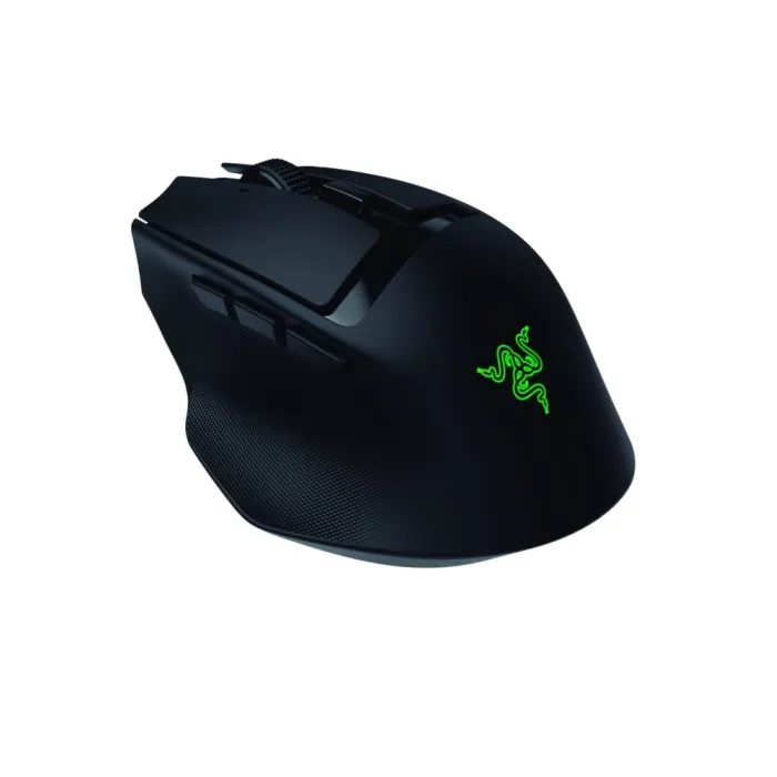 Razer Basilisk Mobile sichqonchasi, RGB, USB-A/WL/BT, qora