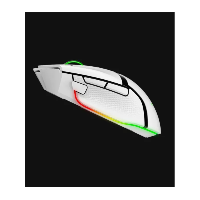 Razer Basilisk V3 Pro sichqonchasi, RGB, USB-A/WL/BT, oq
