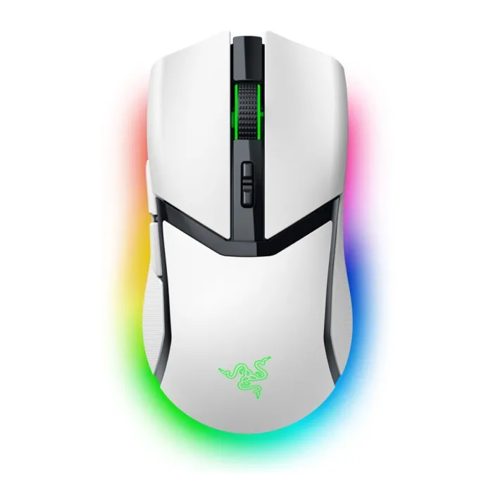 Razer Cobra Pro sichqonchasi, RGB, USB-A/WL/BT, oq