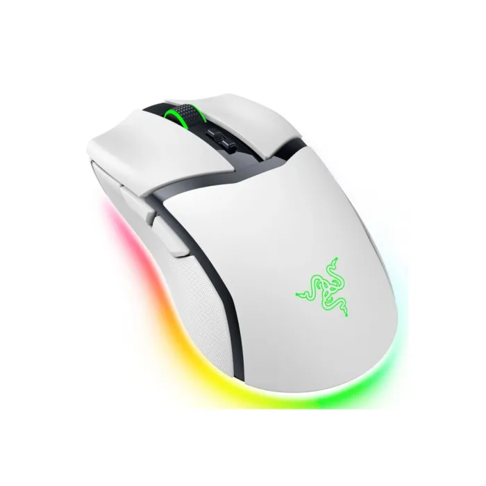 Razer Cobra Pro sichqonchasi, RGB, USB-A/WL/BT, oq