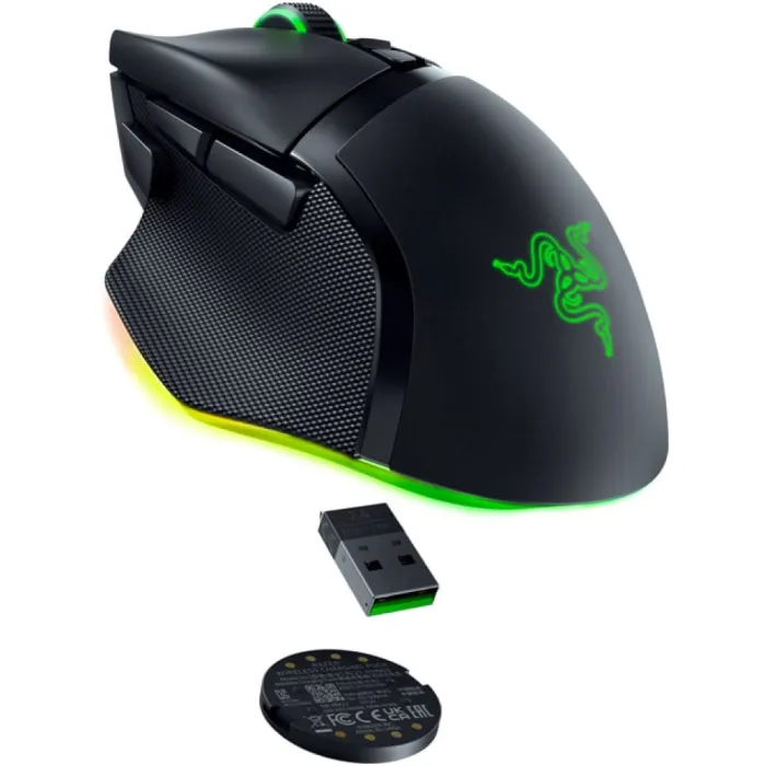 Sichqoncha Razer Basilisk V3 Pro 35K, RGB, USB-A/WL/BT, qora
