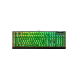 Клавиатура механическая Razer BlackWidow V4 X, 110key, Green Switch, USB-A, EN, RGB, Minecraft Ed.