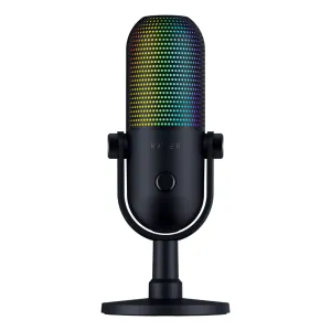 Микрофон геймерский Razer Seiren V3 Chroma, Uni, RGB, USB-A, 2м, чёрный