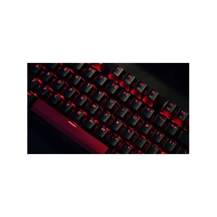Mexanik klaviatura Lemokey X1 87Key, Keychron Red, USB-A, QMK/VIA, EN/UZ/RU, Red led, qora