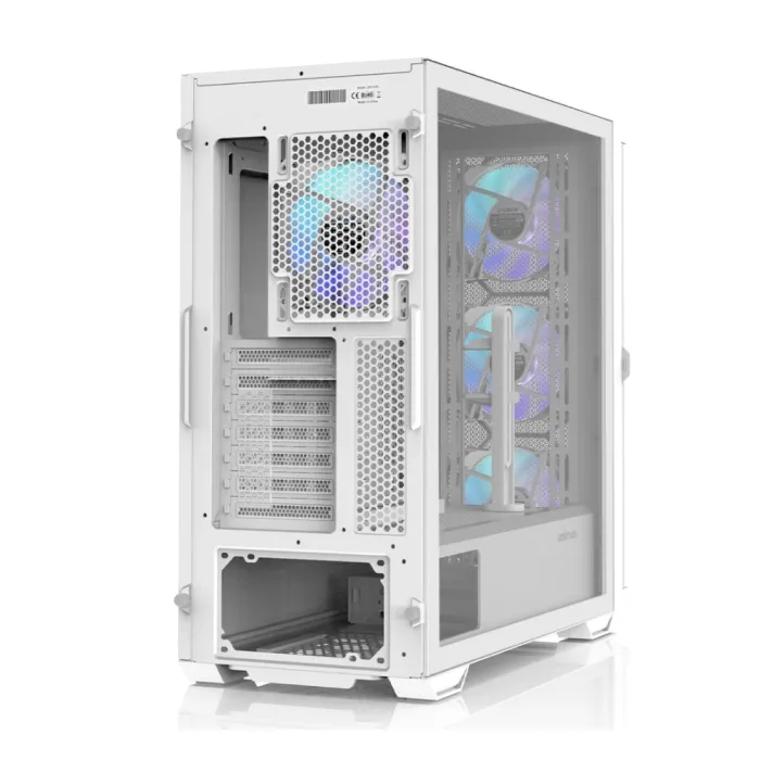 Zalman Z10 Duo korpusi BPsiz 2xUSB3.0, 1xUSB Type-C, 4x120mm ARGB VGA 395mm LCS tayyor TG yon paneli EATX oq